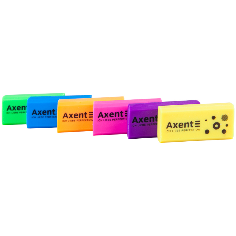 Гумка м'яка, Neon Асорті Axent. 1197