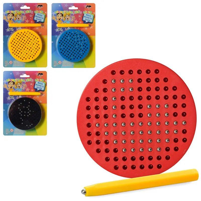 Магнітна мозаїка з кульками Magic Magnetic Board. В блістері. 10*10*2,5см. МТ 3003