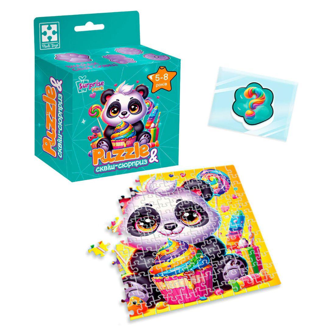 Розвиваюча гра/пазли на 180елем. із сюрпризом. Панда. Vladi Toys 8030-08