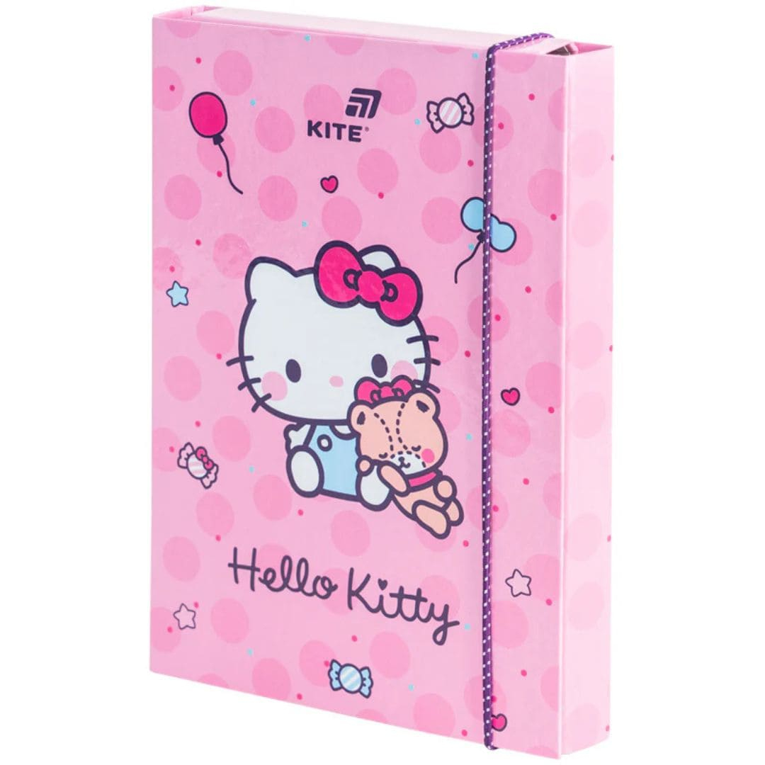 Папка для зошитів В5 на гумках. Hello Kitty. Kite 26-210-1
