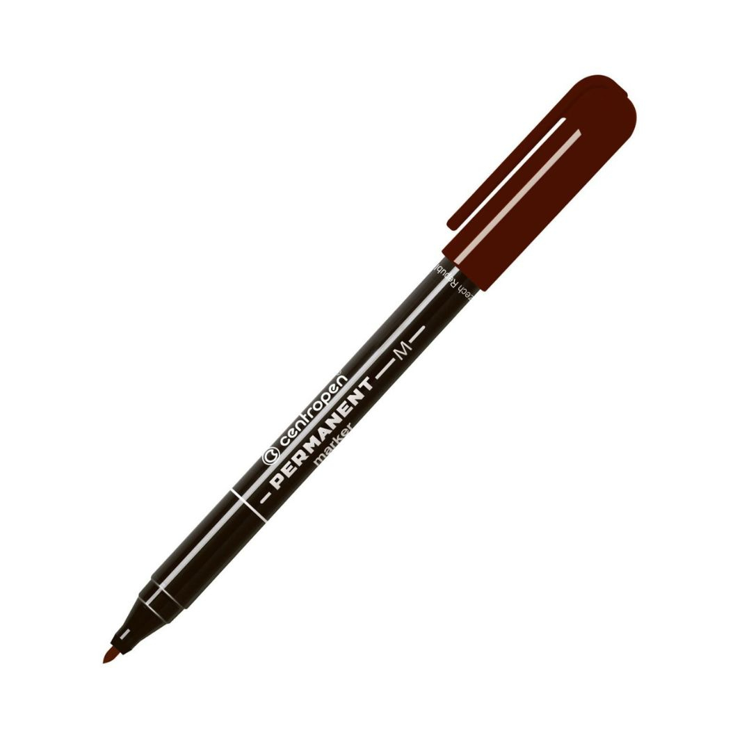 Маркер перманентний 1мм. коричневий. Centropen 2846