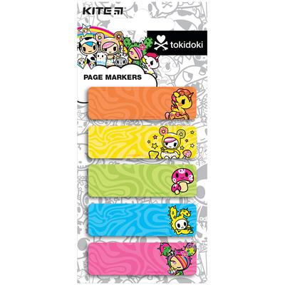 Стікери-закладки паперові 5*15*50мм 100шт. з клейким шаром. TOKIDOKI. KITE 23-480