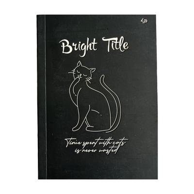 Блокнот В6 40арк. м/о. чорний лист. Bright Title note. 4Профі. 902569