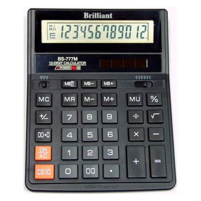 Калькулятор Brilliant BS-777 (12разр. 2 пит.) 6951946200556