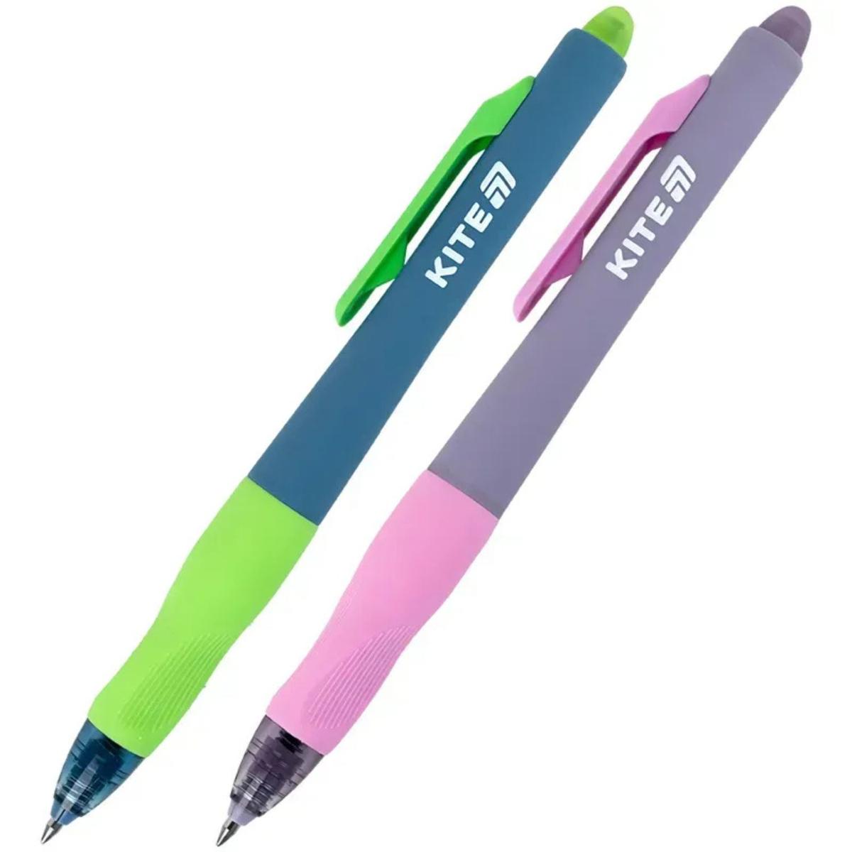 Ручка гелева автоматична пиши-стирай. Erasable gel pen. KITE 25-100