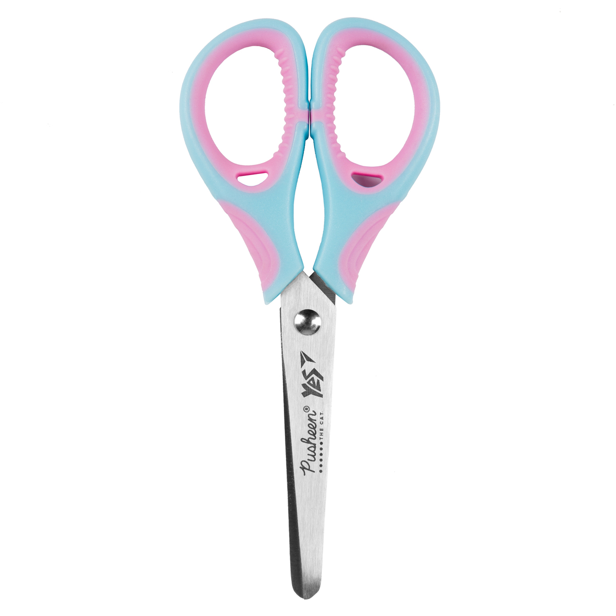 Ножиці дитячі Pusheen 130мм  (пластикові ручки). з гумковими вставками Scissors. Yes 480431