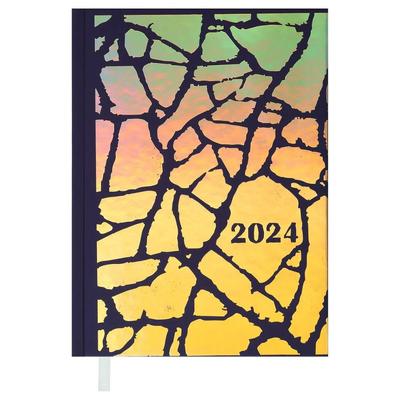 Блокнот А5 336л. лінія, датований фіолетовий FANCY. 2024. ВМ. 2186-07