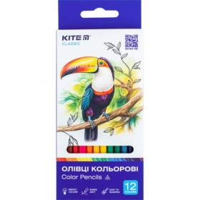 Олівці кольорові 12кол. тригранні. KITE K-053