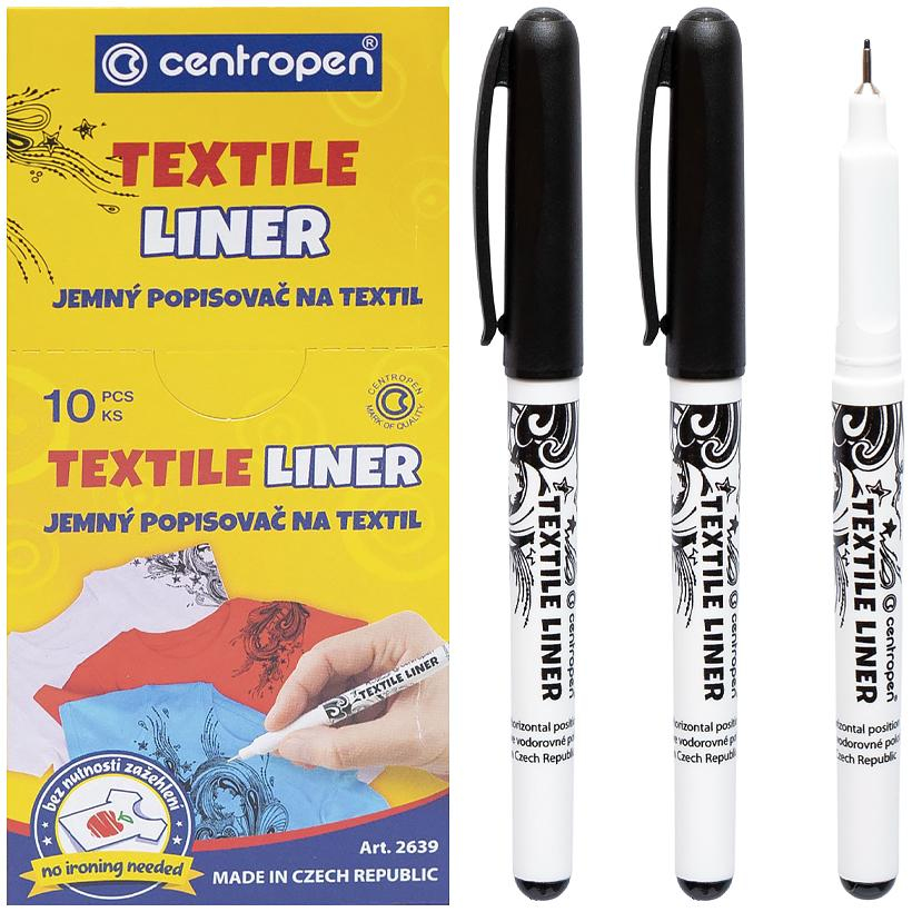 Лінер текстильний Textile Liner чорний. Centropen 2639