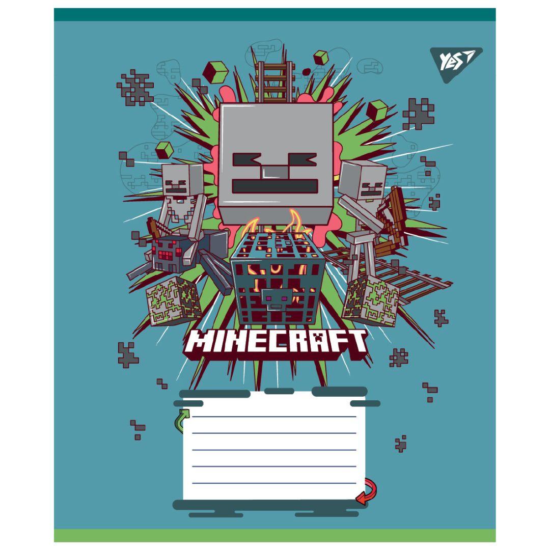 Зошит А5. 18 аркушів. Клітинка. Minecraft heroes. Yes 767579