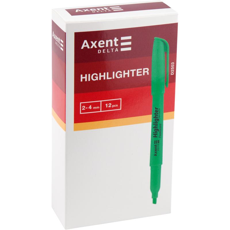 Маркер текстовий оранжевий Highlighter тонкий DELTA. Axent 2503-12