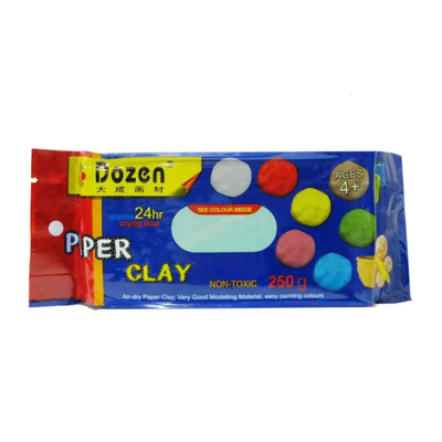 Глина самозастигаюча для моделювання 250гр. зелена Dozen 6021