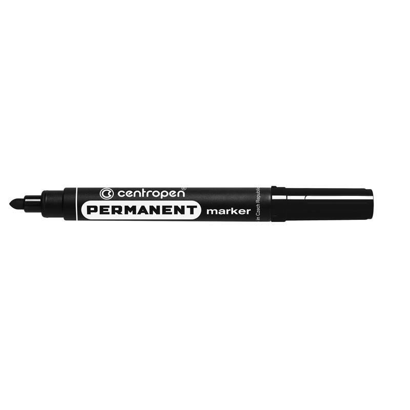 Маркер перманентний 2,5 мм круглий чорний. Centropen 8566