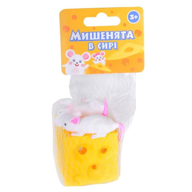Сквіш-антистрес Миші в сирі 5х5х5см. YabbaDabba 0621
