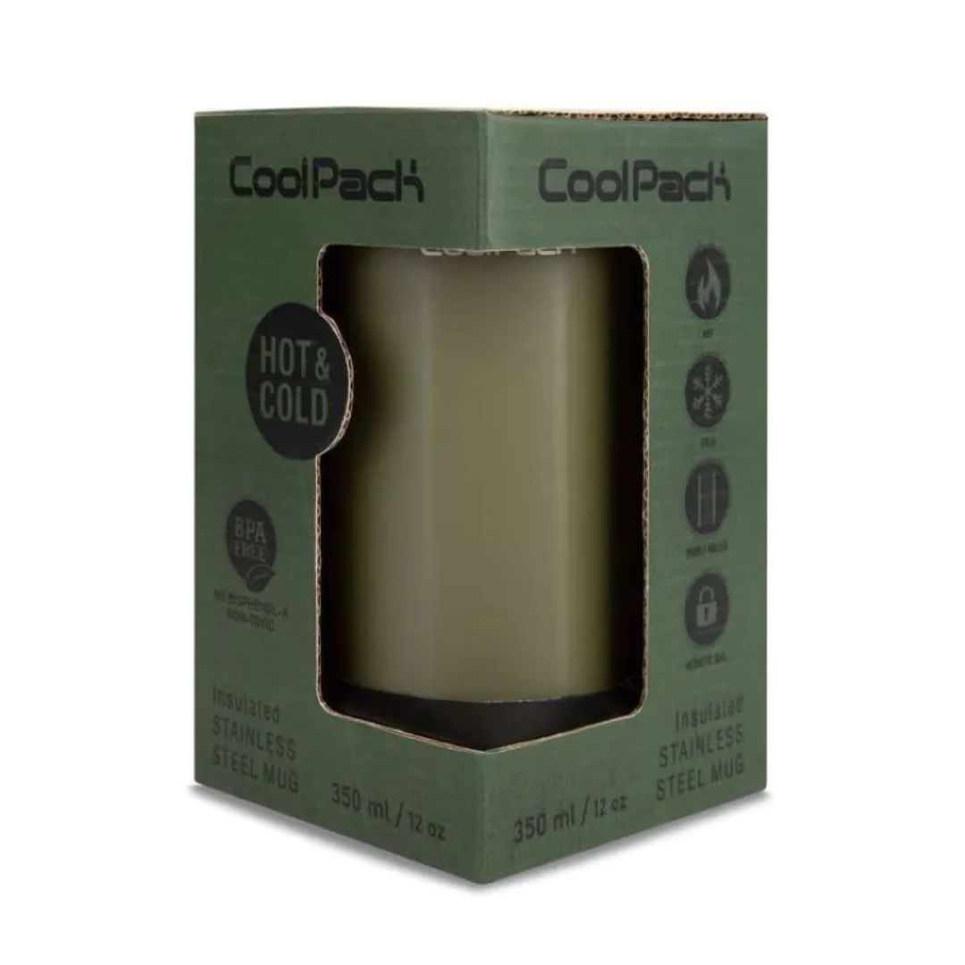Термочашка оливковий зелений 350мл. Drink&Go. CoolPack 29012