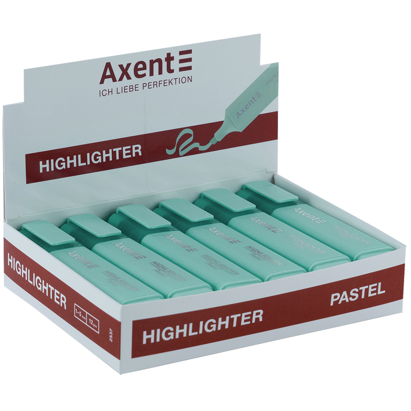 Маркер текстовий пастель бірюзовий Higlihter. Axent 2537-09