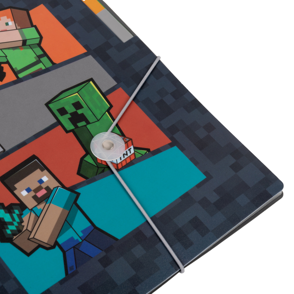 Папка А4 на гумці, з кольоровими роздільниками Minecraft  Yes 492112