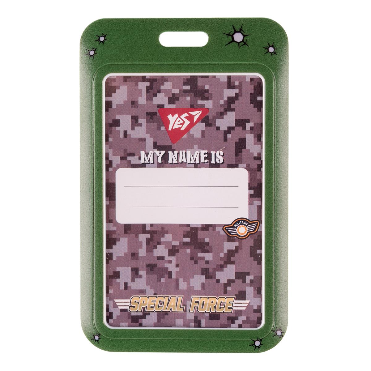 Бейдж без стрічки вертикальний Military. Yes 940318