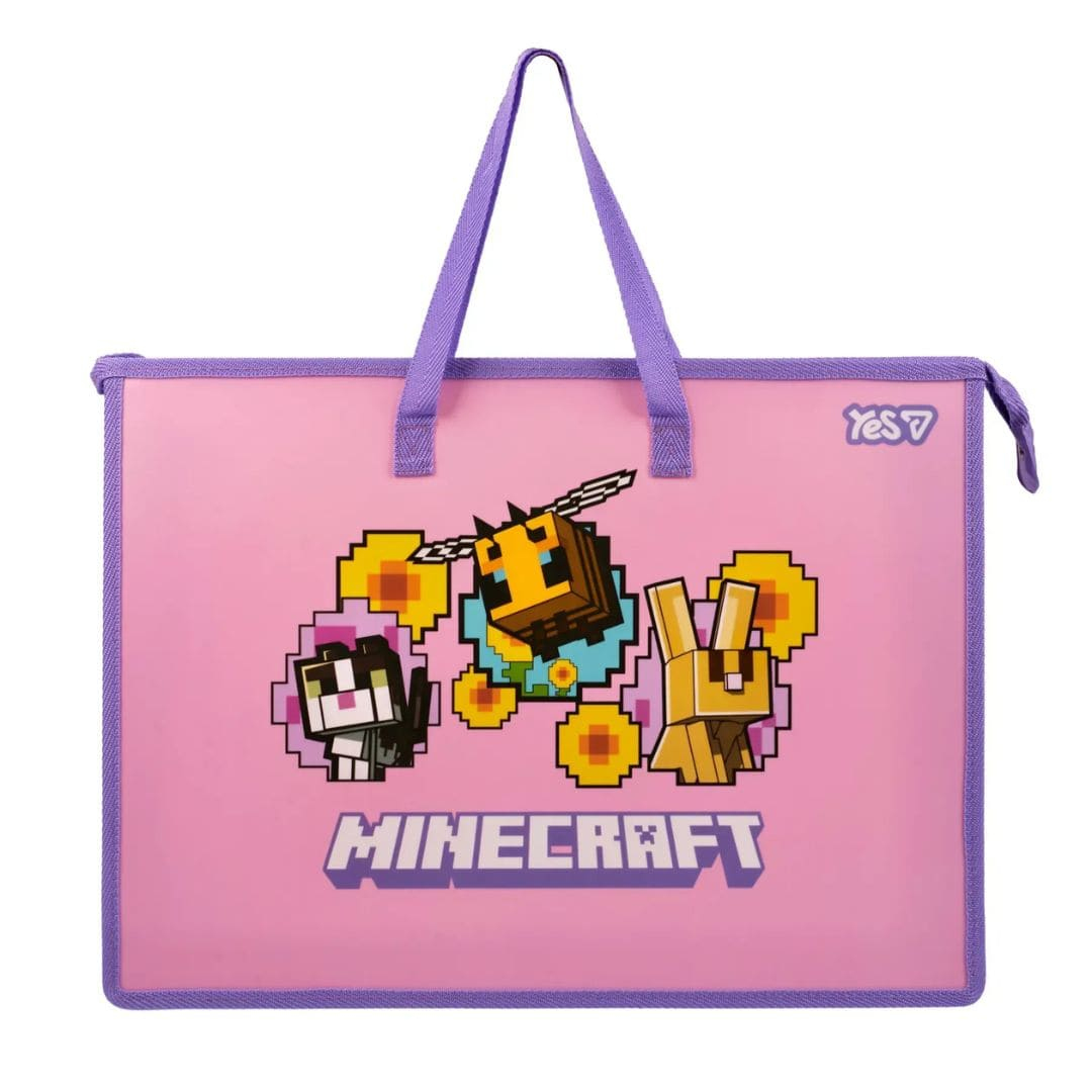 Папка-портфель з ручками А3. Minecraft bees. YES 492358