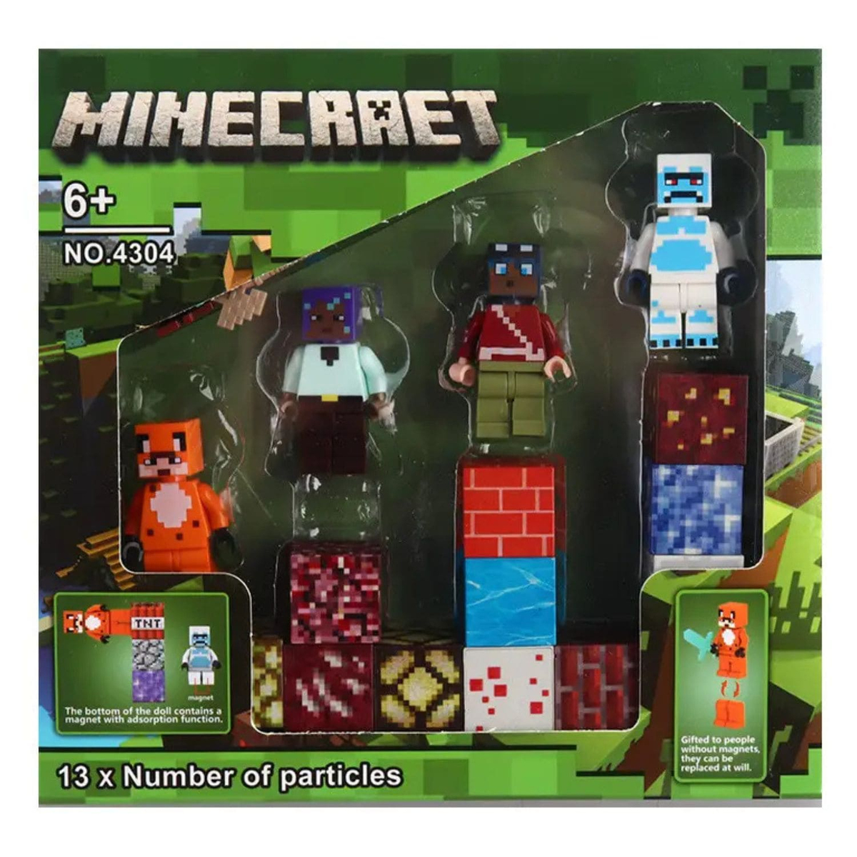 Конструктор магнітний 17дет. Minecraft. MT 4304-2
