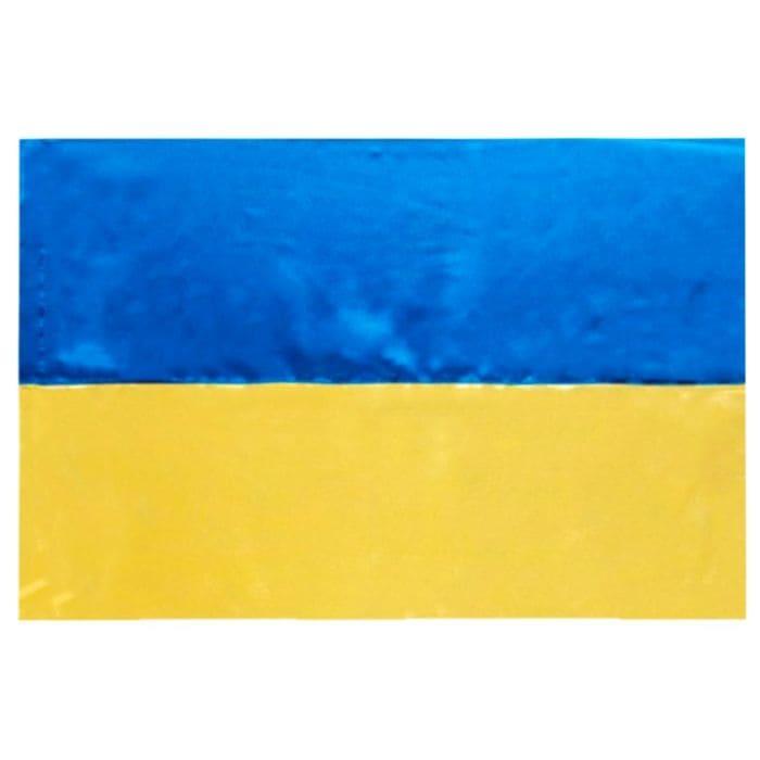 Прапор України 140*90см. атлас. Скріпка 782012