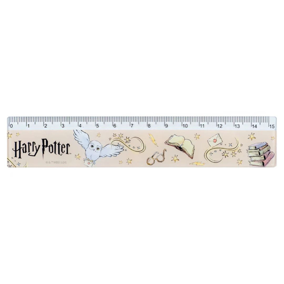Лінійка пластикова, 15 см. Harry Potter. Kite 24-090
