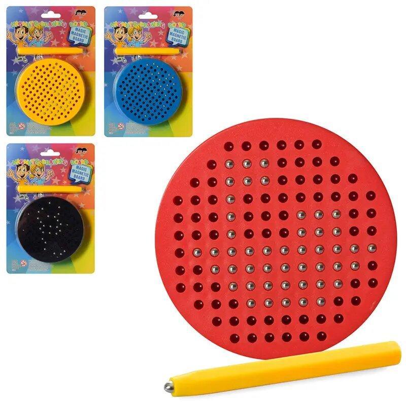 Магнітна мозаїка з кульками Magic Magnetic Board. В блістері. 10*10*2,5см. МТ 3003