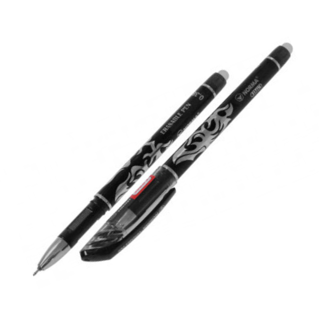 Ручка гелева Norma Erasable pen. чорна 0,38мм, пиши-стирай. 3177-09