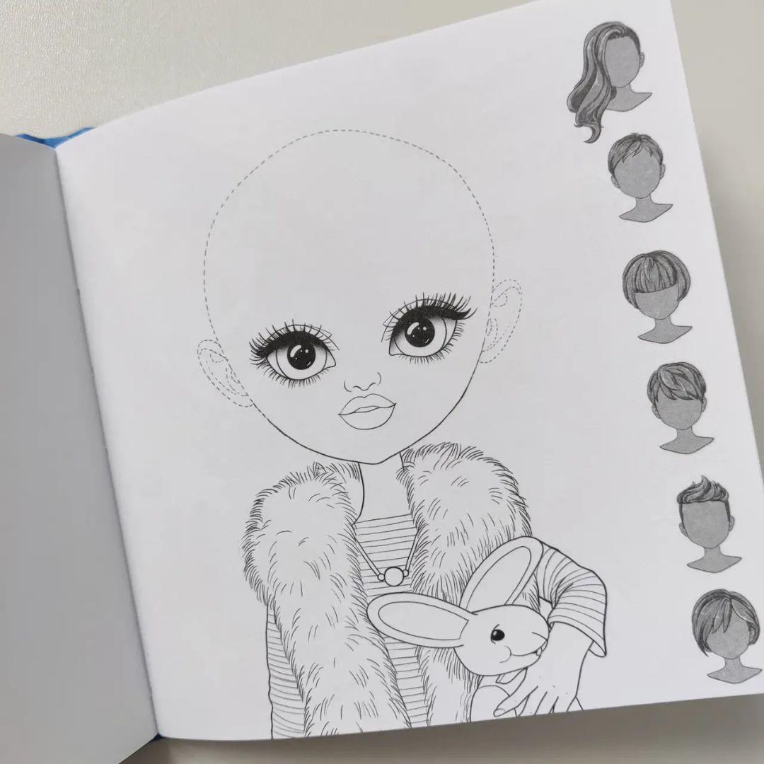 Розмальовка-одягалка 14х14см. Ізабель. Art studio 5891-23275