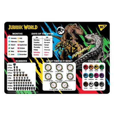 Килимок- підложка для дитячої творчості. Jurassic World. 43*29см. Yes 492064