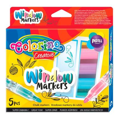 Маркери для скла 5 кол.Colorino 39637