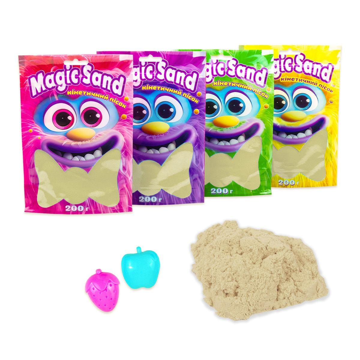 Кінетичний пісок 200г. Magic sand. класичний. Стратег 39401-1
