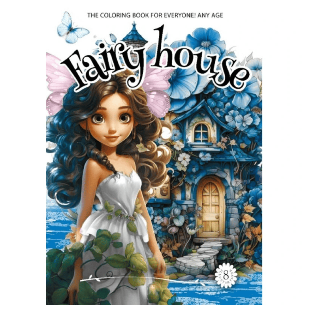 Розмальовка Fairy house синій 8 арк. Фреш 24101