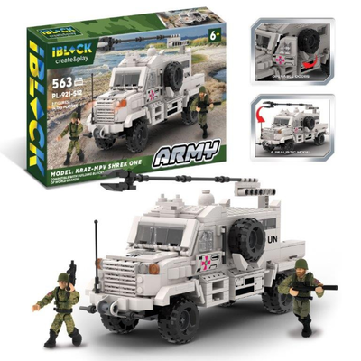 Конструктор Iblock Армія Краз-MPV. 563дет. 2 фігурки, МТ. 921-512