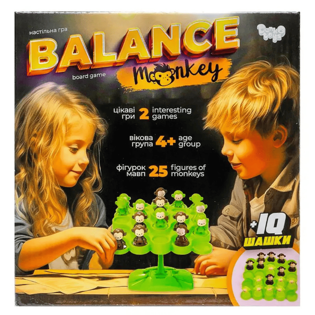 Настільна гра. Balance Monkey. IQ шашки. маленька. ДТ 01 3066