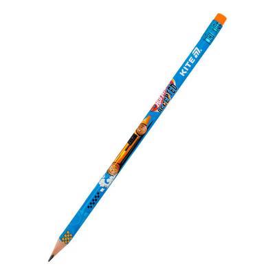 Олівець чорнографітний НВ, з гумкою Hotwheels Kite 25-046