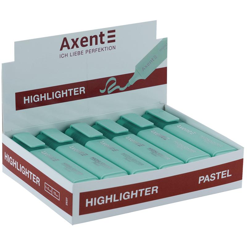 Маркер текстовий пастель бірюзовий Higlihter. Axent 2537-09