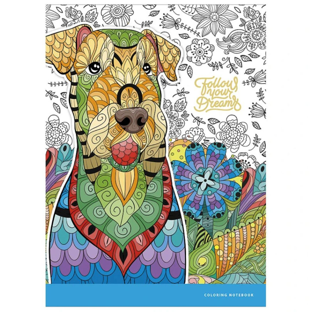 Зошит A4. 40арк. 70г/м2. Animals. лінія.  Школярик 040-547