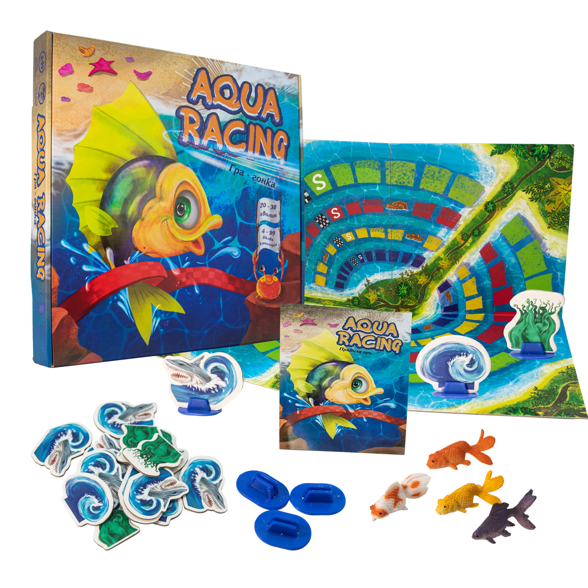 Настільна гра. Aqua racing. Стратег 30416