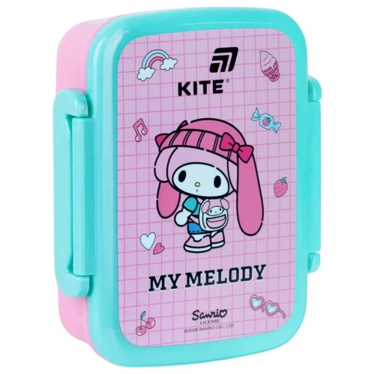 Ланчбокс 420мл. бежевий з перегородкою. My Melody. Kite 26-160-3
