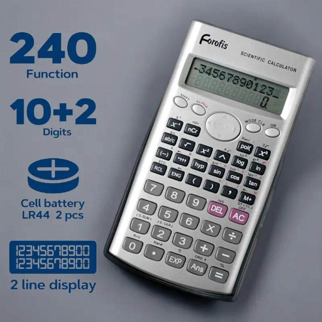 Калькулятор Forofis 10+2 розрядів 240 функцій ІНЖЕНЕРНИЙ 91594