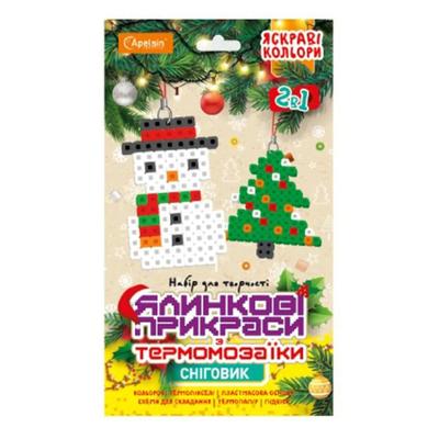 Термомозаїка. Сніговик з ялинкою 2в1. Апельсин 33-02