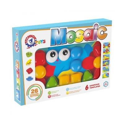 Мозаїка 6 шаблонів 26 кнопок. Technok Toys 6047