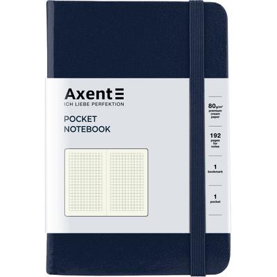 Блокнот А6. 96 аркушів, клітинка, PARTNER. Синій. AXENT. 8301-02