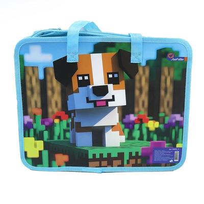 Папка-портфель пластиковий на блискавці з ручками А4. Puppy. JF 2025-11