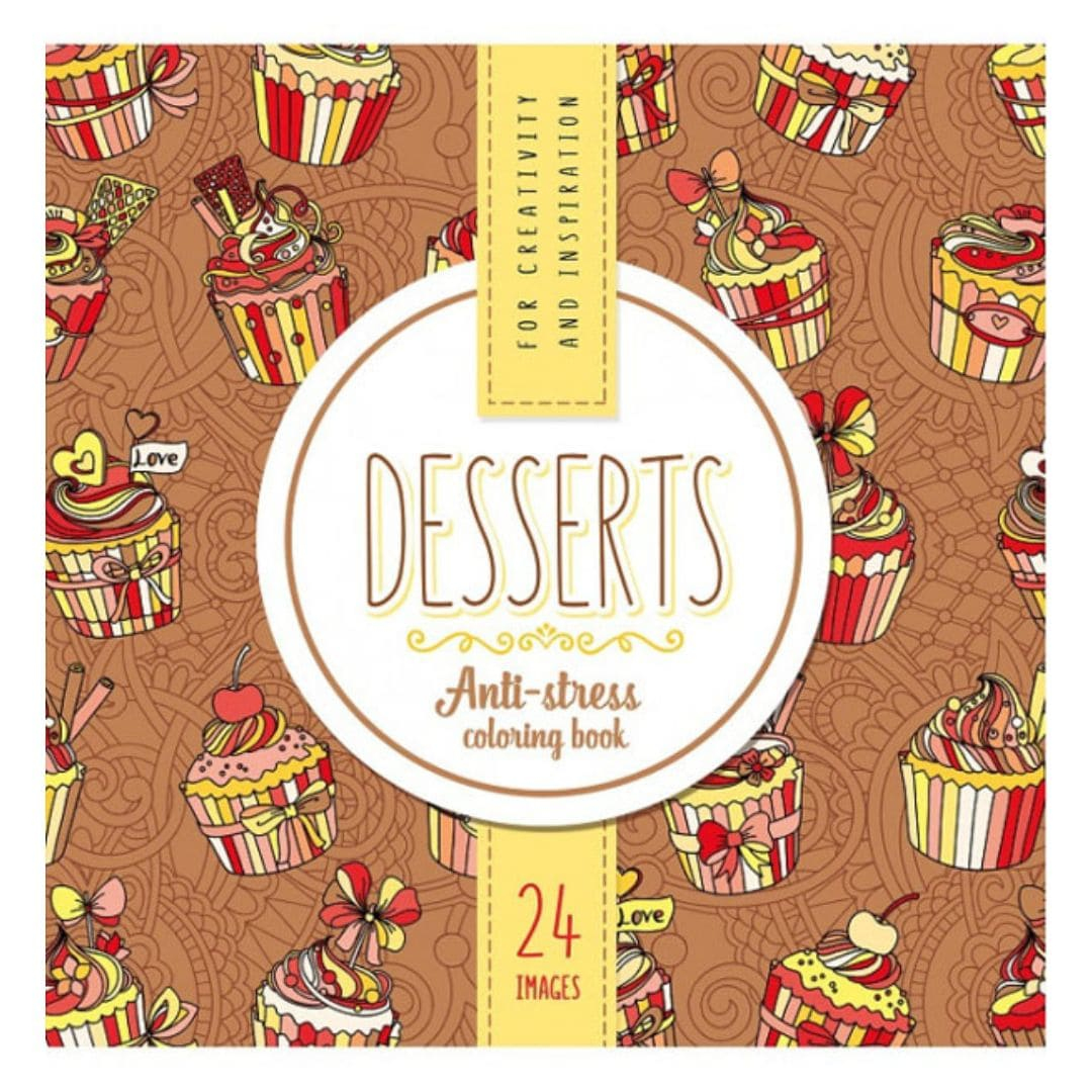 Розмальовка-антистрес 12карт. Deserts. Фреш 0699-19175