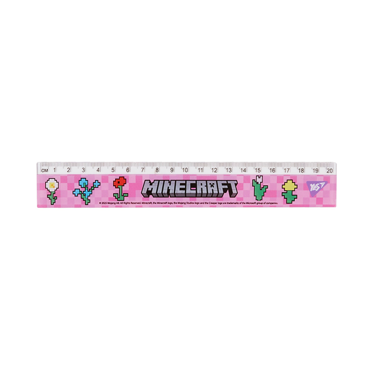 Лінійка 20см пластикова Minecraft Spring. Yes 370684