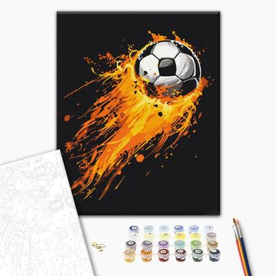 Картина по номерах. Вогняний гол. 40х50см. Brushme 54100