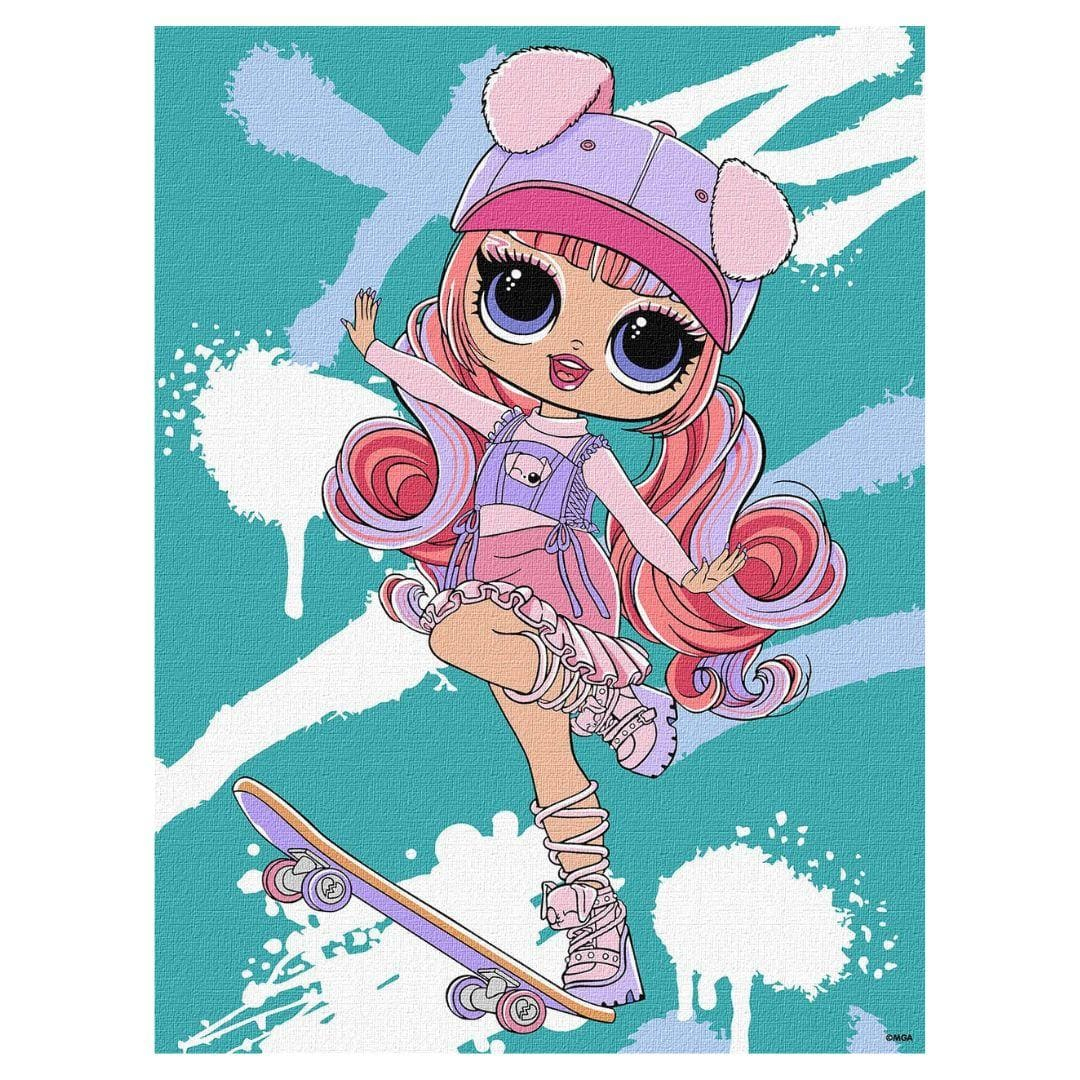 Картина по номерах. Tweens  L.O.L. Skate Dance Ali Dance 30*40 см. Ідейка 1208