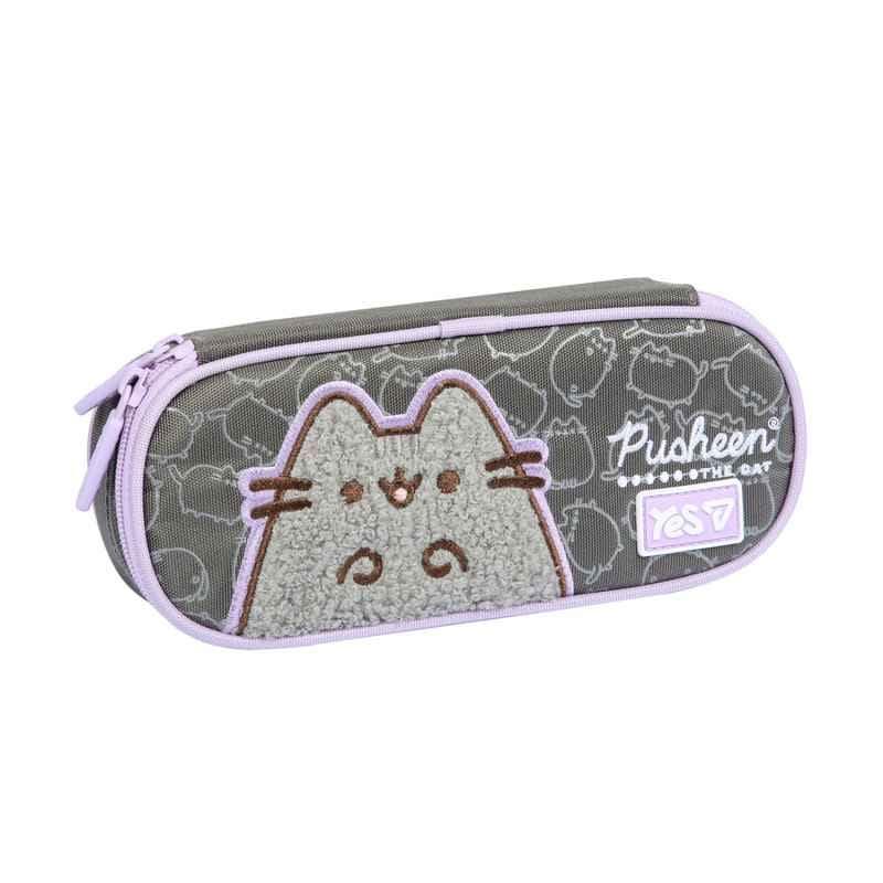 Пенал-скринька тканевий на 1 відділення. Pusheen Gray. Yes 533763